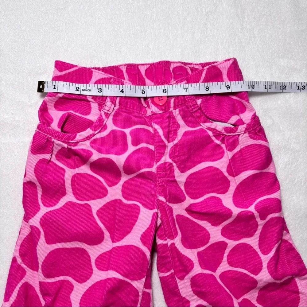Gymboree Loveable Giraffe Pink Giraffe Print Corduroy Pants Girls Size ‎ 3T